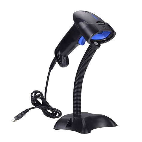 Atpos AT-1100L 1D USB Wired Barcode Scanner Handheld Laser with Stand ...