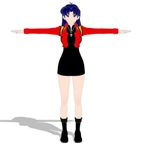 Misato Katsuragi MMD PMX by Bak09 on DeviantArt