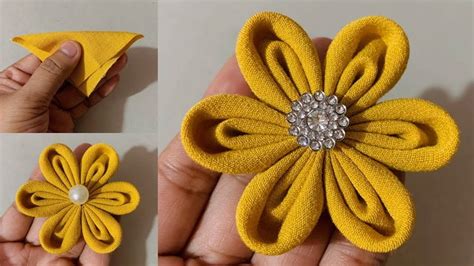 Image result for Cloth Flower Tutorial