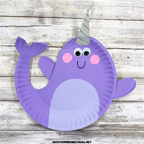 Narwhal Craft for Kids: How to Make Plus Free Template - Rock Your ...