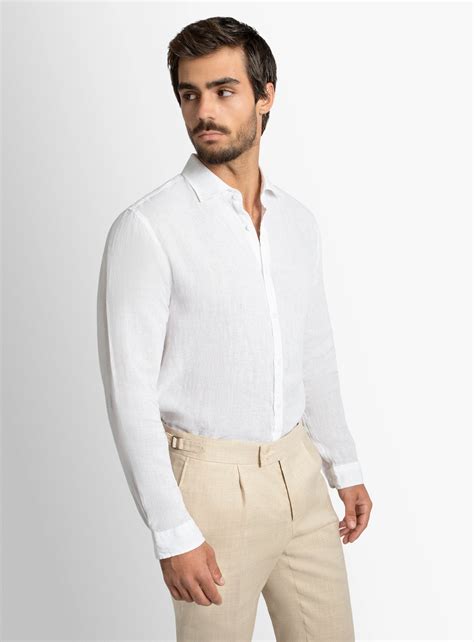 Verano White Linen Shirt