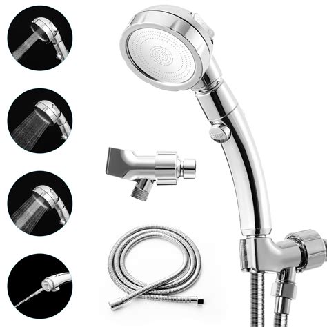 Buy Marbrasse High Pressure Shower Head, 3-Settings Handheld Showerhead ...