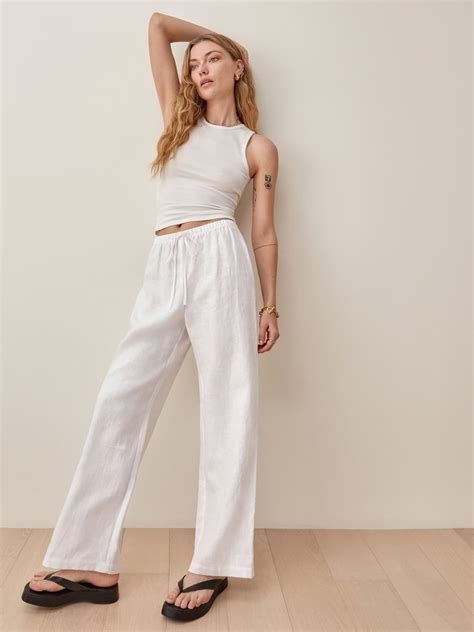 The Best White Linen Beach Pants of The Summer - JetsetChristina