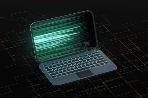 digital drawing on laptop