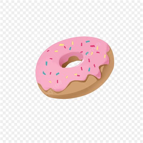Chocolate Donuts Hd Transparent, Pink Chocolate Sugar Pin Donut Clip ...
