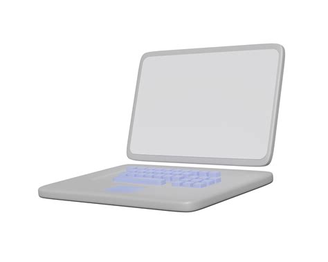 3d grey laptop computer monitor isolated on pink 15071835 PNG