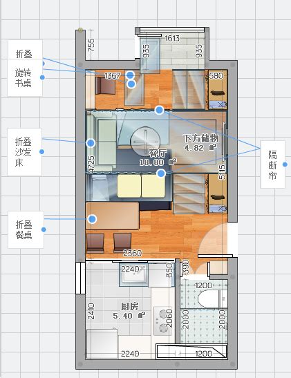 40平米两室一厅平面图,100平米两室一厅平面图,50平米两室一厅平面图(第4页)_大山谷图库