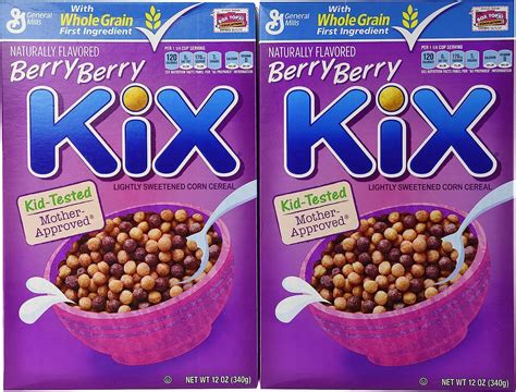 General Mills, Kix Cereal, Berry Berry, 12-Ounce Box (Pack of 4) by Kix ...
