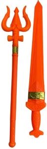 Prapti Mart Plastic Shiv Trishul Sword Toys for Kids Weapon Role Play ...
