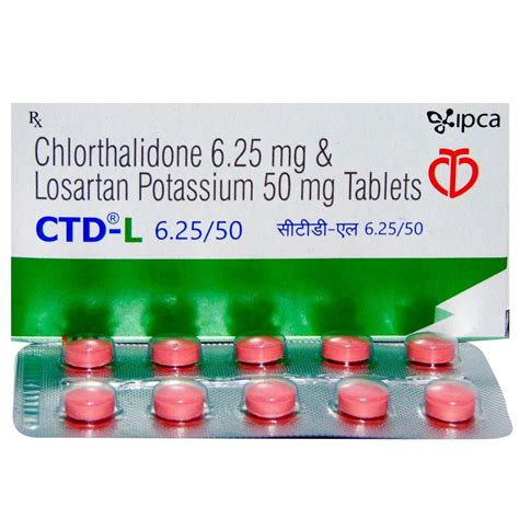 CTD-L 6.25/50 Tablet 10's Price, Uses, Side Effects, Composition ...