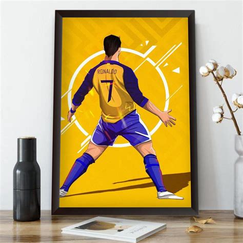 Waltractive Cristiano Ronaldo Framed Poster Wall Art Portrait -12x18 ...