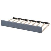 Buy EUROCO Upholstery L-Shaped Twin Platform Bed with Storage Drawers ...