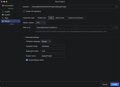 Image result for Create Django Project Python PyCharm