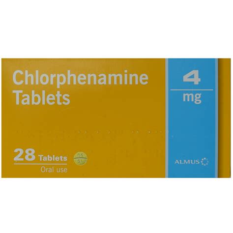 Allergy Relief Tablets | Chlorphenamine Maleate 4mg | Home Health UK
