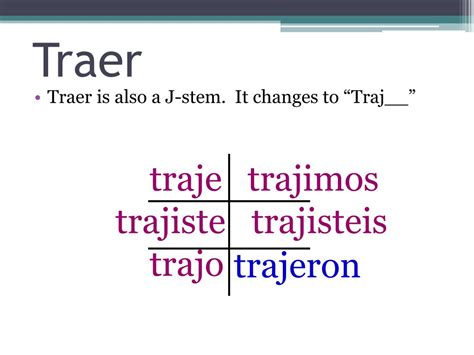 PPT - Preterit Tense for Irregular Verbs PowerPoint Presentation, free ...