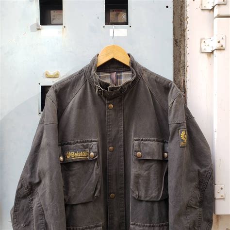 80s UK Vintage Belstaff "ROAD MASTER Ⅱ" Oiled Jacket ベルスタッフ トライアルマスター ...