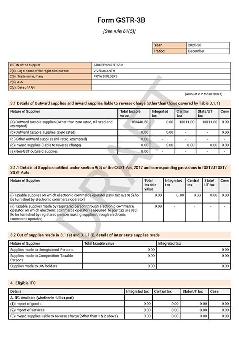 GST R3B Filing Details for Supplier 33BGEPV2495P1ZM - Studocu