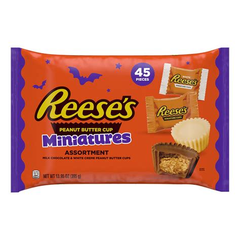 Reese's Miniatures Assorted Milk Chocolate and White Creme Peanut ...