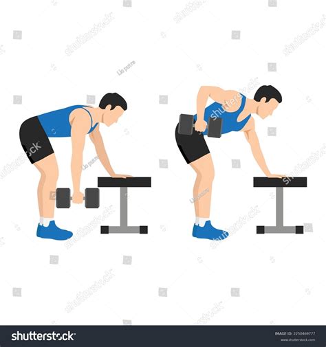 One Arm Bent Over Dumbbell Row