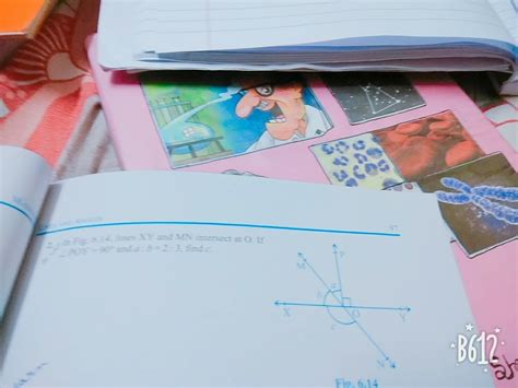 lines XY and MN intersect at O.If angle POY=90° and a:b=2:3, find c ...