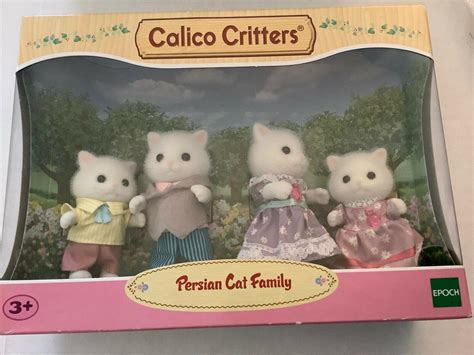 Calico Critters #CC1585 WHITE PERSIAN CAT FAMILY New in Box | #2106824806