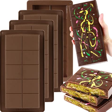 4 Pack Dubai Chocolate Bar Mold 0 8 Inch Deep | Desertcart INDIA