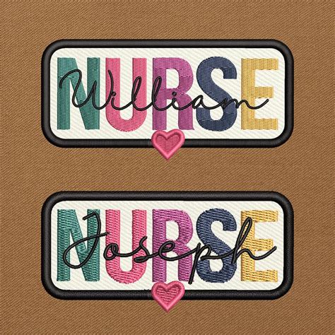 Personalized Embroidered Nurse Patches, Custom Name Patch for RN, New ...