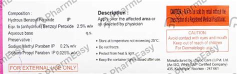 Buy Benzonak 2.5 % Lotion (50) Online at Flat 15% OFF | PharmEasy