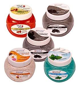 PINK PLUMS Glowing Papaya Gel Scrub, Charcoal Face Pack, Charcoal ...