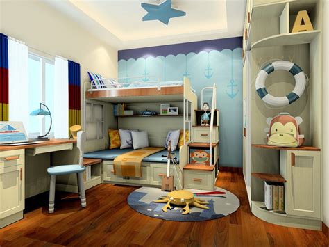 小孩臥室裝修效果圖 兒童房佈置精巧設計 - 愛我窩