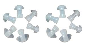 FCS hearing aid domes Ear Tips Silicone Earplug Domes for BTE and ...