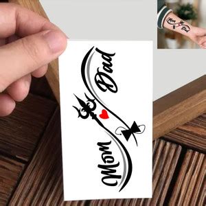 Vanvati Mom Dad With Trishul Temporary Tattoo For male And Female ...