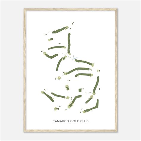 Camargo Golf Club, Ohio - Modern Watercolor Map | Golfer Gift, Golf ...