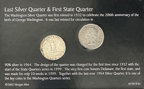 u003e1964 U.S. Silver Washington Quarter, Last Quarter Issued & 1999-D ...