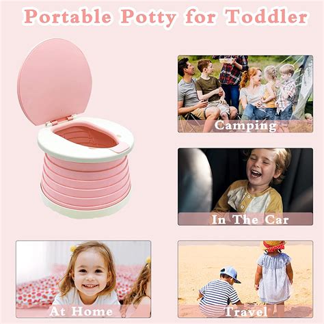 Buy Portable Potty for Toddler Travel,Foldable Potty Seat Training ...