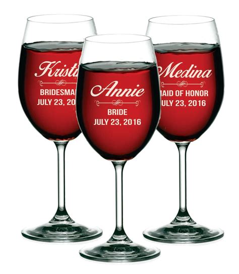 Custom Wine Glasses Personalized Wine by MyPersonalMemories