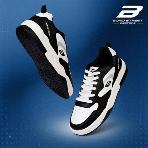 Buy Casual Sneakers - Men's Black and White BondStreet by Redtape ...
