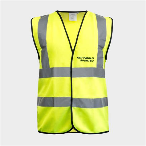 Yellow Hi-Vis Vest With Reflective Strips | Net World Sports