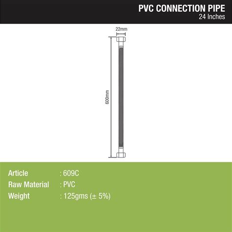 Connection Pipe PVC (24 Inches) (Pack of 2) - LIPKA | Lipka Home