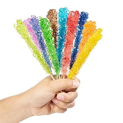 CandyEnvy Candy Envy - Assorted Rock Candy Sugar Sticks - 12 India | Ubuy
