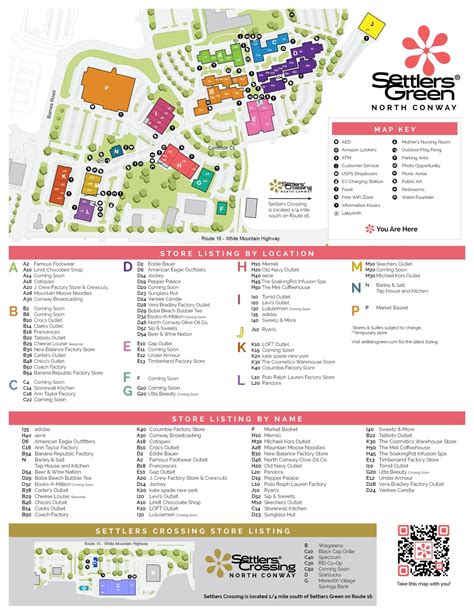 Maps - Settlers GreenTax-free Outlet Shopping | North Conway, NH