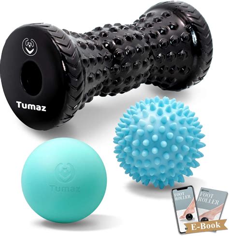 Amazon.com: Tumaz Massage Ball & Foot Roller 3-in-1 Set with Spiky Ball ...