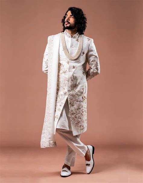 Zardosi Work Sherwani - Classic Elegance for Special Occasions – THE HUB