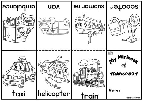 Transportation Coloring Pages