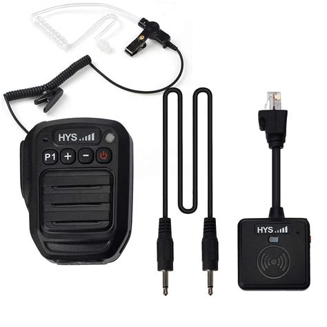 HYS Bluetooth Wireless Hand-held Shoulder Speaker Microphone Mic with 3 ...