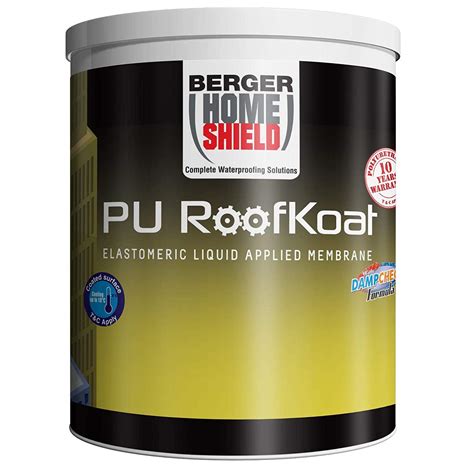 Berger Paints Home Shield Pu Roofkoat (White, 20 L) : Amazon.in: Home ...