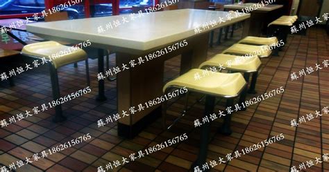 HSY006不锈钢四人连体餐桌、四川餐桌椅批发|成都昊森源玻钢制品有限公司