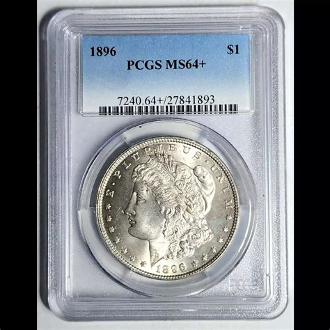 1896 Morgan Silver Dollar PCGS MS-64+ - Bob Paul Rare Coins