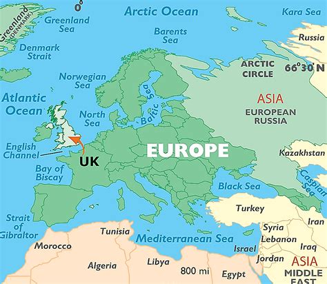 England Europe Map