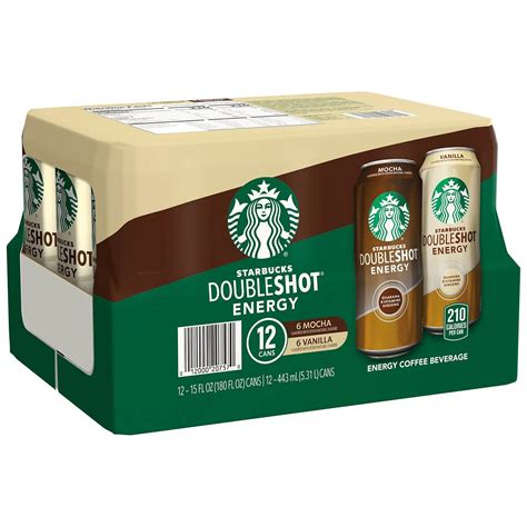Starbucks Doubleshot Energy Espresso Drink, Mocha and Vanilla Variety ...
